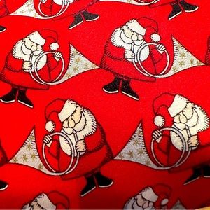 Santa's 🎅🏻 Musical Magic: French Horn Silk Tie‎ for Festive Elegance! 🎶👔
